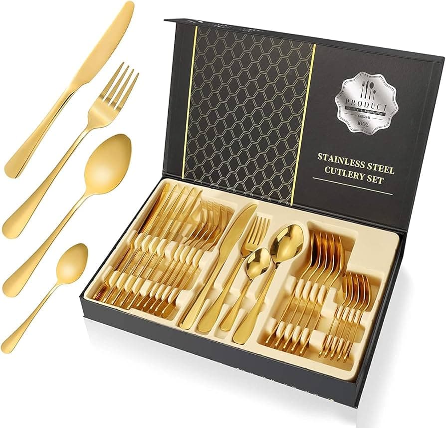 Cutlery Set — Gold (Standard)